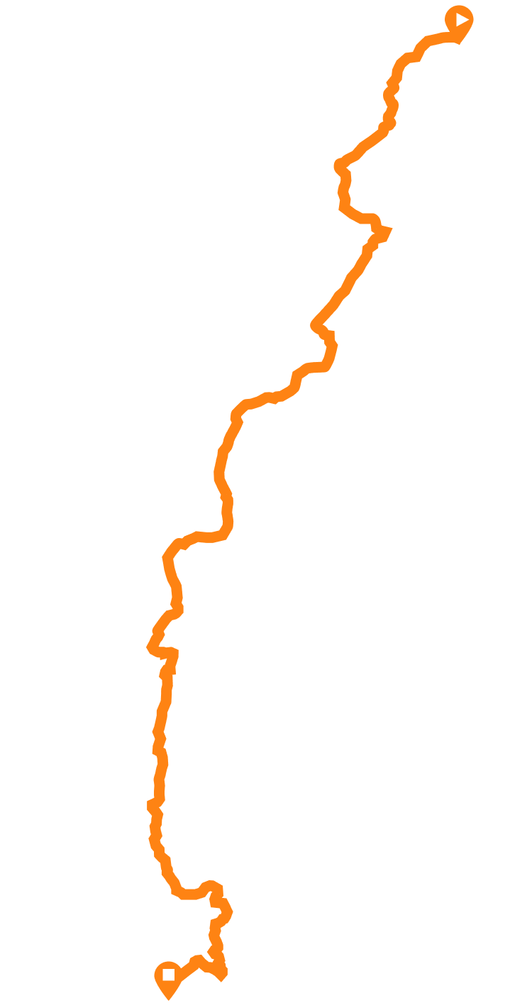 縱貫臺灣山海極限大接力, 台灣路線