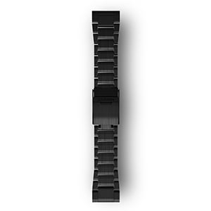 QUICKFIT™26mm DLC鍍膜鈦金屬錶帶| fēnix 6X - 石墨灰DLC錶圈搭配黑色